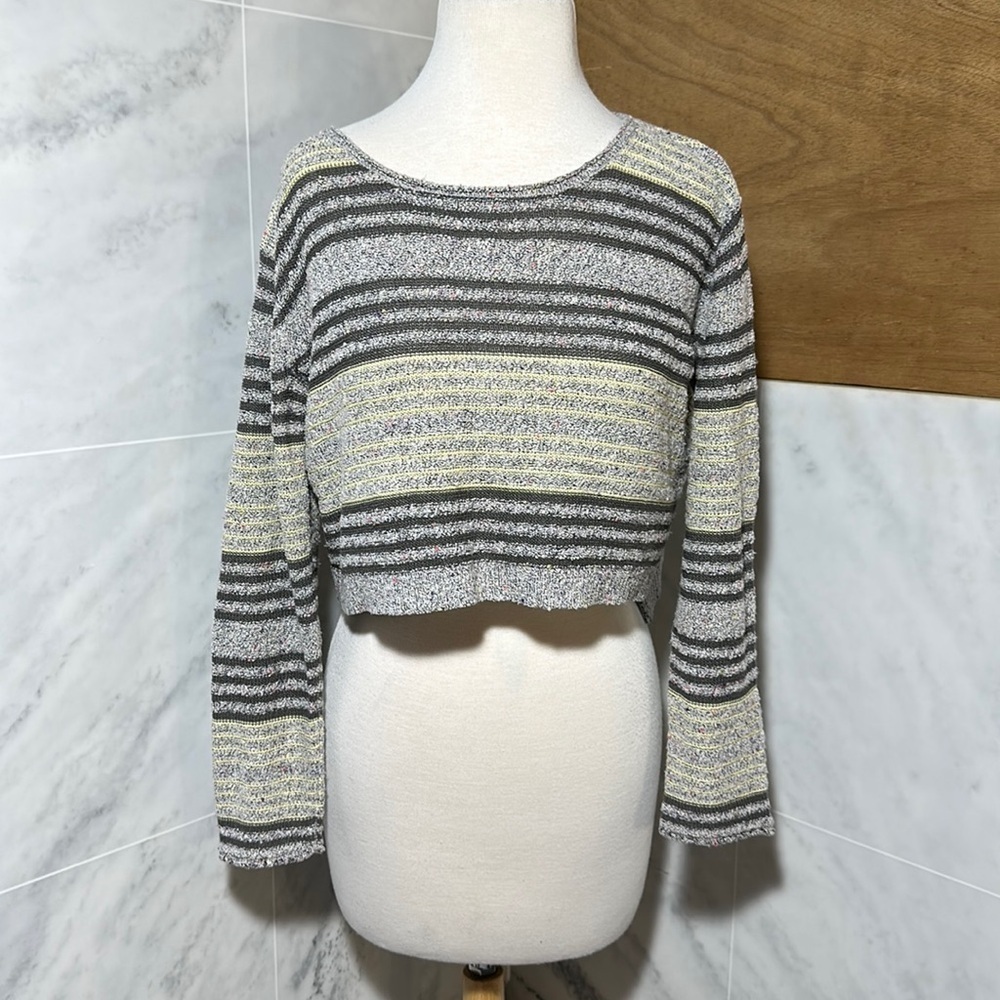 Ecote Urban Outfitters Striped Cropped Top Blouse size Small